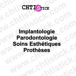 chtistick Lettrage adhésif jusqu'à 4 lignes 