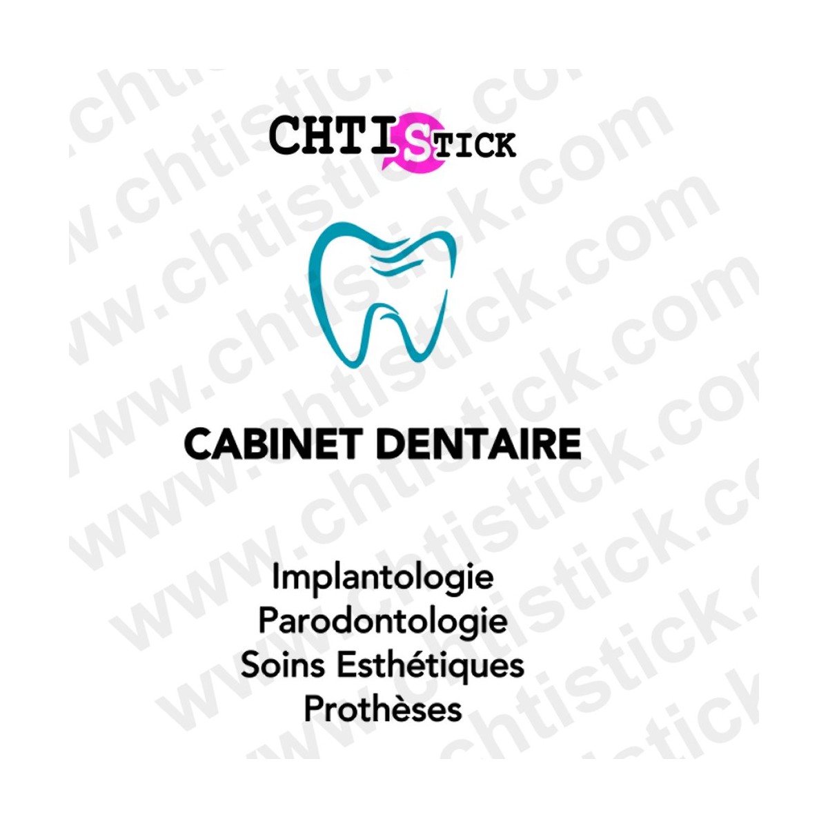 chtistick Devanture cabinet dentaire