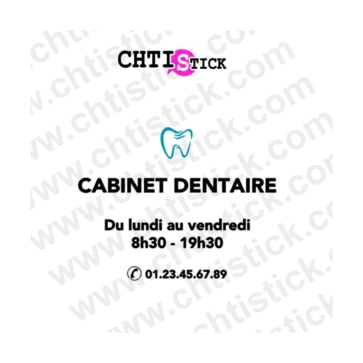 chtistick Devanture cabinet dentaire horaires