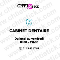 chtistick Devanture cabinet dentaire horaires
