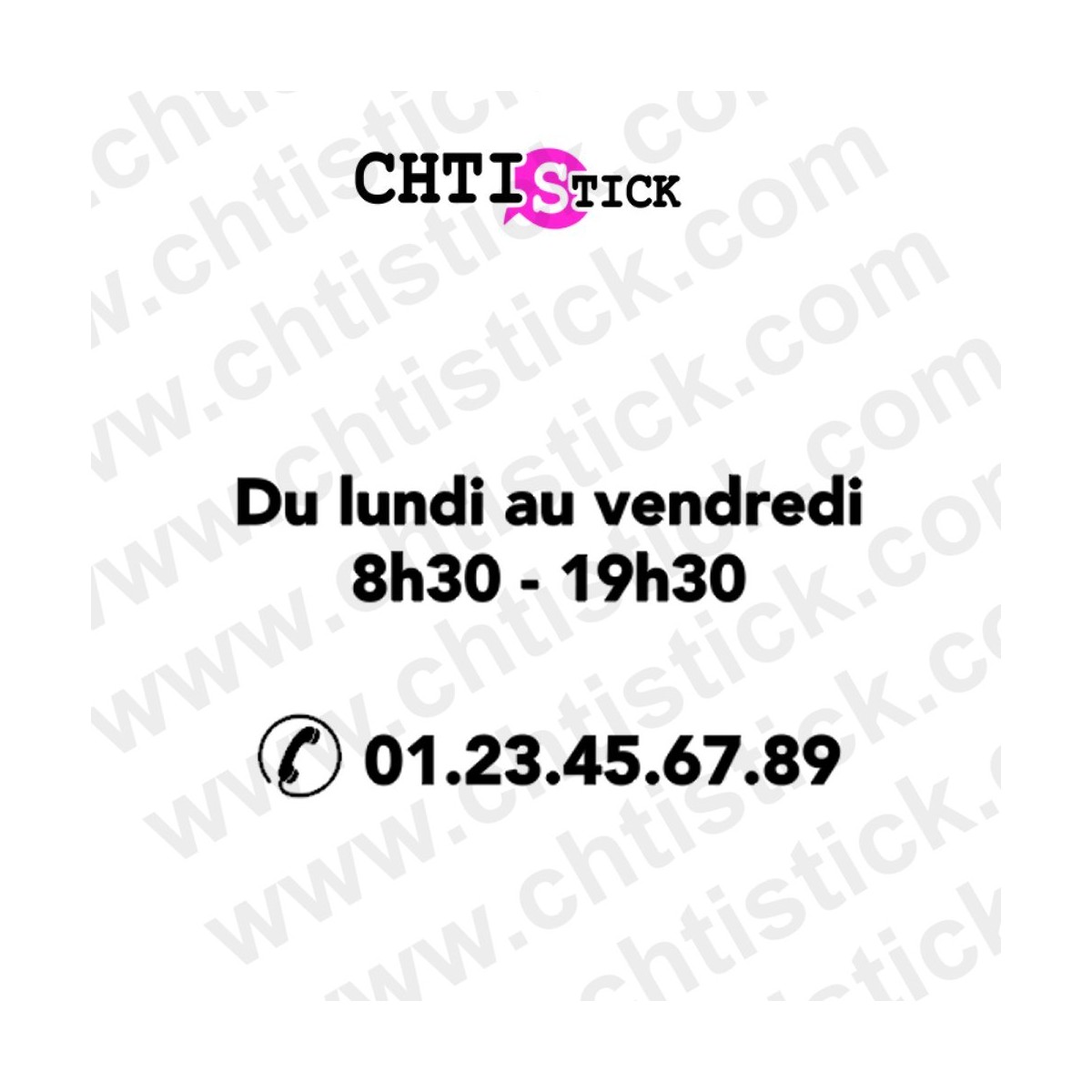 Stickers horaires Téléphone