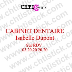 chtistick LETTRAGE CABINET DENTAIRE 01