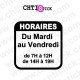 chtistick Stickers horaires magasin I vitrine