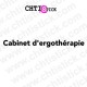 chtistick Cabinet d'ergothérapie lettrage