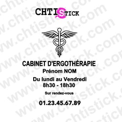 Stickers Horaires ergoterapeute 