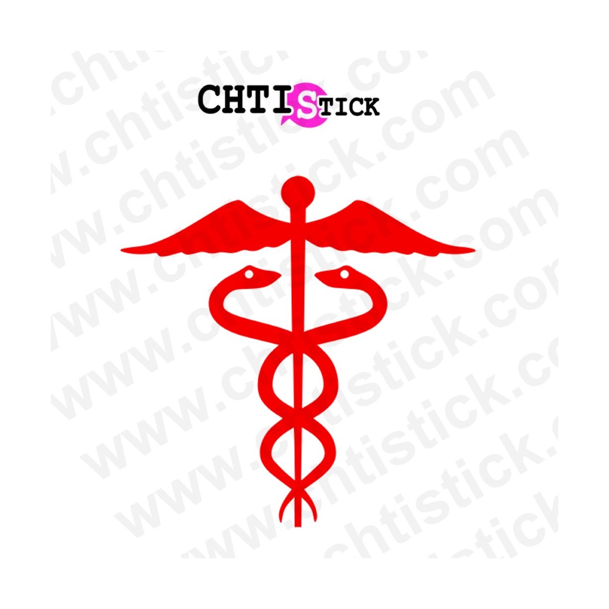 chtistick STICKER CADUCEE OSTEOPATHE