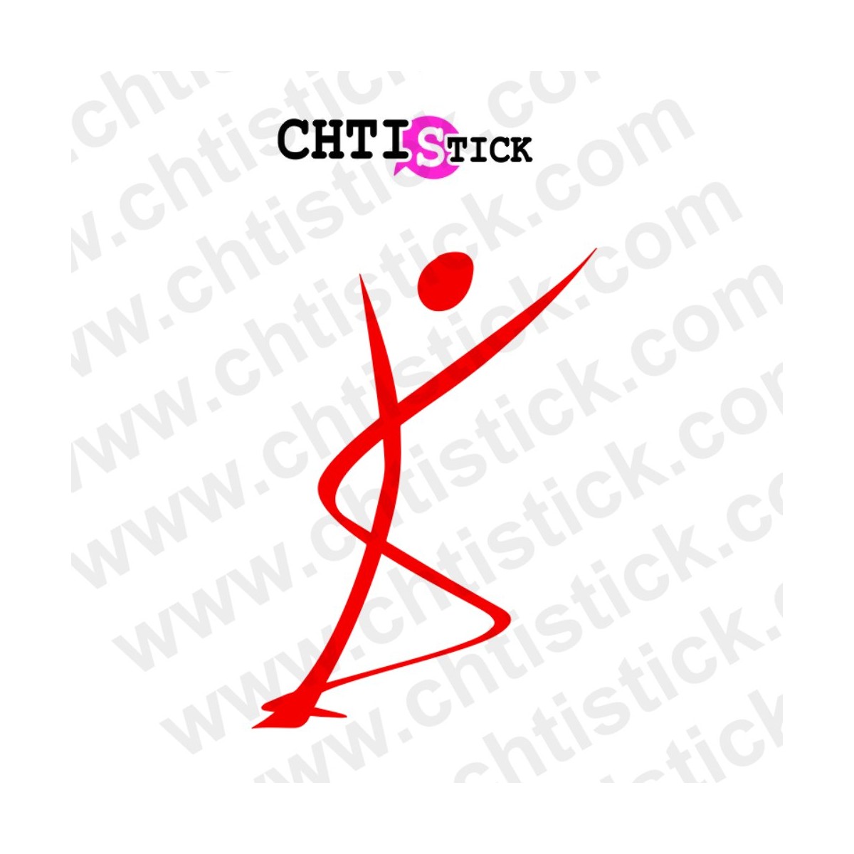 chtistick STICKER CADUCEE KINESITHERAPEUTE