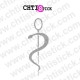 STICKER CADUCEE MEDICAL DEPOLI