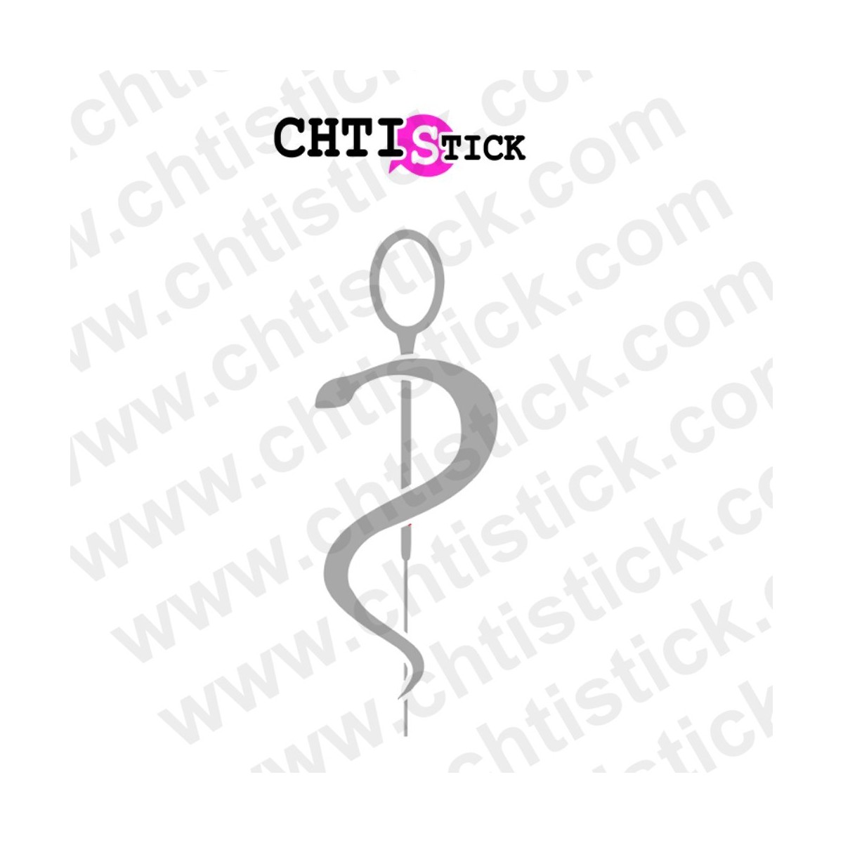 STICKER CADUCEE MEDICAL DEPOLI