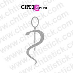 STICKER CADUCEE MEDICAL DEPOLI