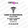 chtistick Stickers Horaires Kinésithérapeute