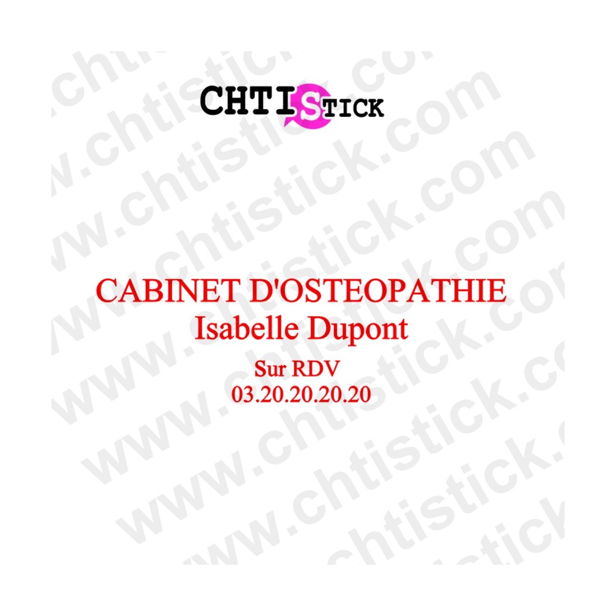 chtistick LETTRAGE ADHESIF CABINET OSTEOPATHE 01