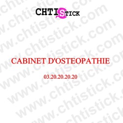 chtistick LETTRAGE ADHESIF CABINET OSTEOPATHE 03