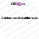 chtistick LETTRAGE VITRINE KINÉSITHÉRAPIE