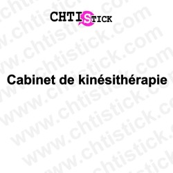 chtistick LETTRAGE VITRINE KINÉSITHÉRAPIE