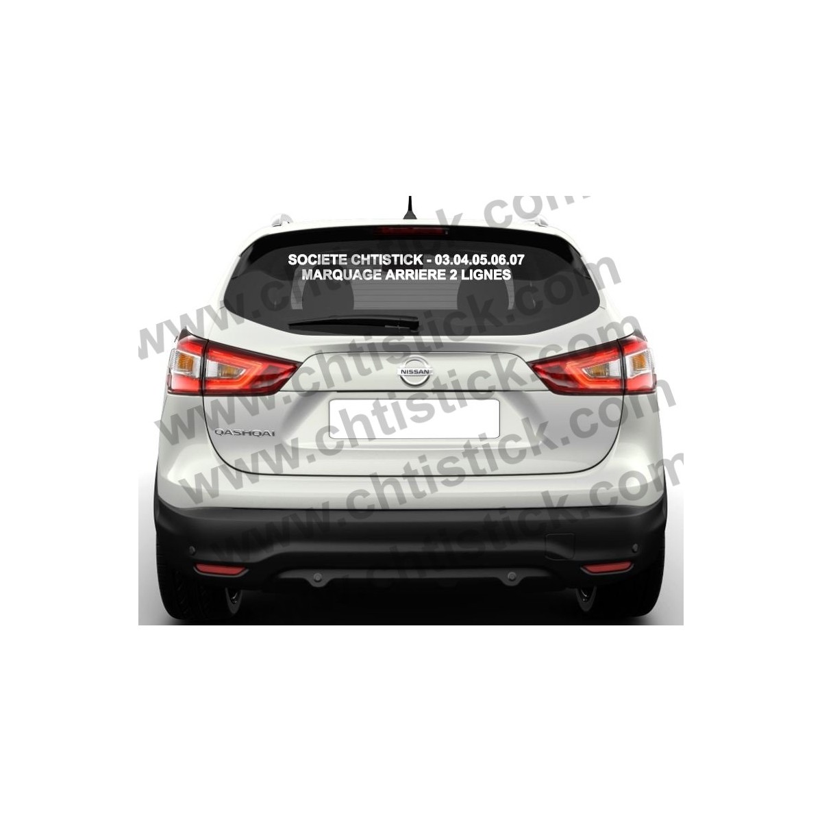 MARQUAGE VITRE ARRIERE