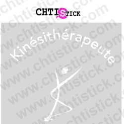 chtistick Caducée Kinésithérapeute lettrage