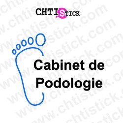 chtistick STICKER PODOLOGUE PERSONNALISABLE