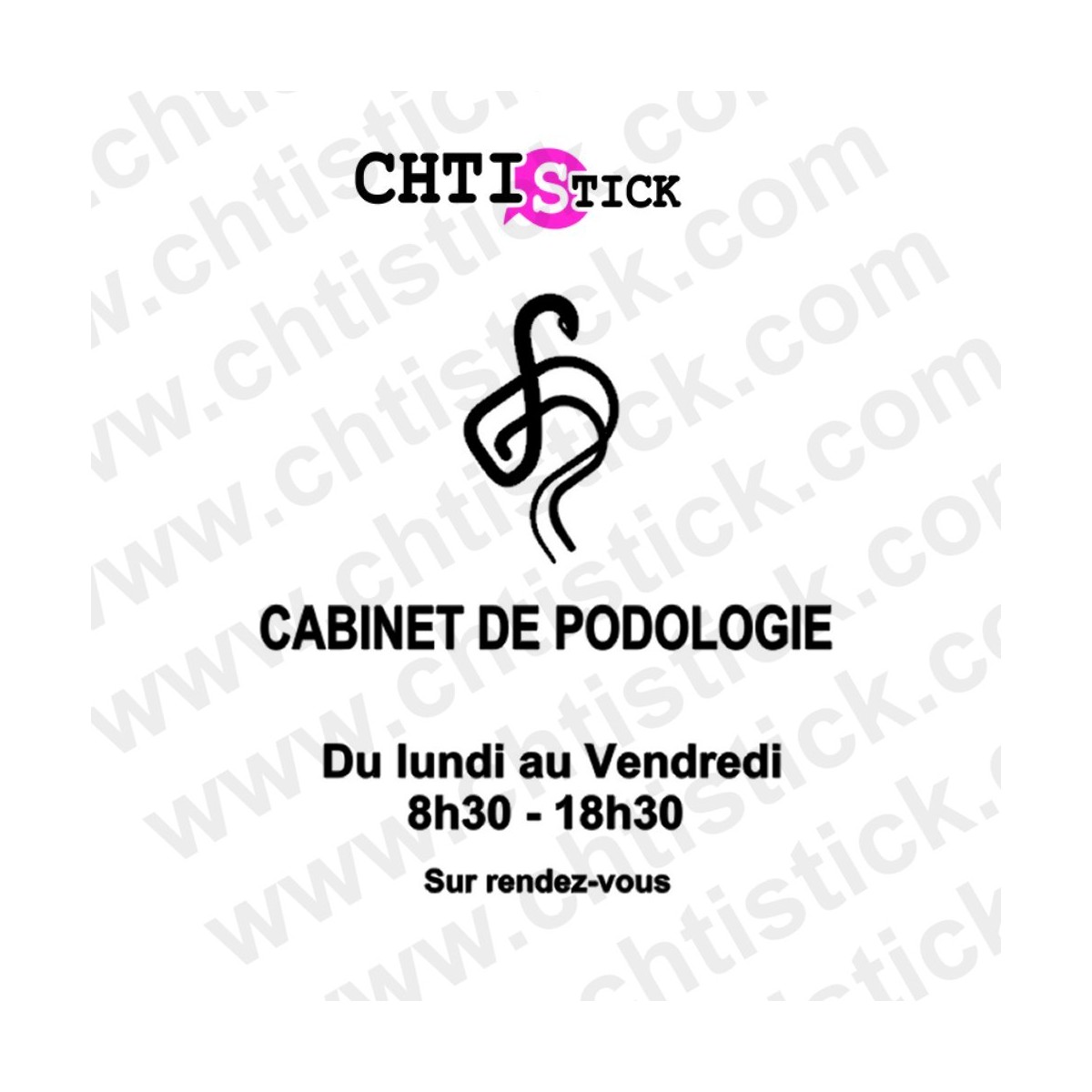 Stickers Horaires podologue