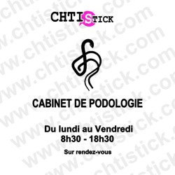 Stickers Horaires podologue
