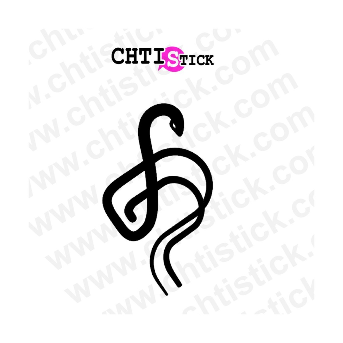 chtistick Caduée autocollant podologue 