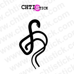 chtistick Caduée autocollant podologue 