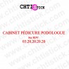 chtistick LETTRAGE CABINET PODOLOGUE