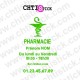 Stickers vitrine Pharmacie
