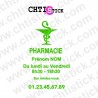 chtistick Stickers vitrine Pharmacie