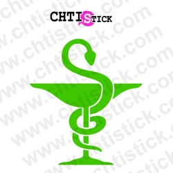 chtistick STICKER CADUCEE PHARMACIE 40