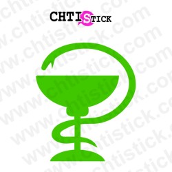 chtistick STICKERS CADUCÉE PHARMACIE 2