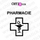 chtistick STICKERS CADUCÉE PHARMACIE CROIX