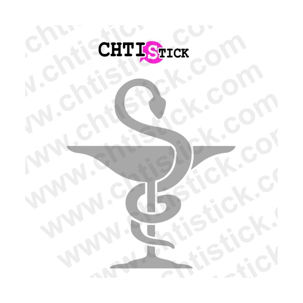 chtistick Stickers caducée pharmaceutique