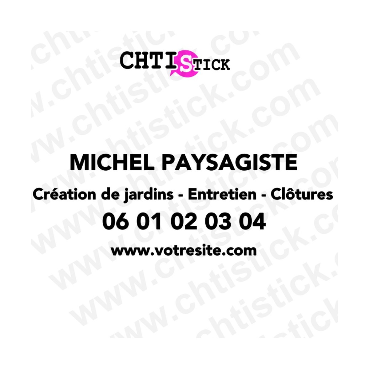 chtistick FLOCAGE VITRE ARRIERE PAYSAGISTE