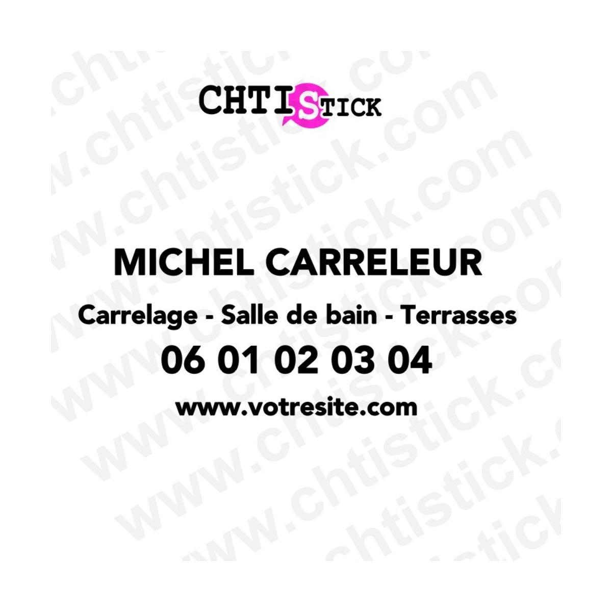 Marquage véhicule Carreleur