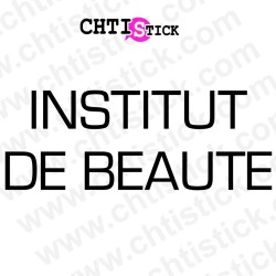 chtistick STICKER INSTITUT DE BEAUTE