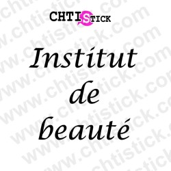 chtistick Institut de beauté autocollant