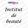 chtistick Institut de beauté autocollant