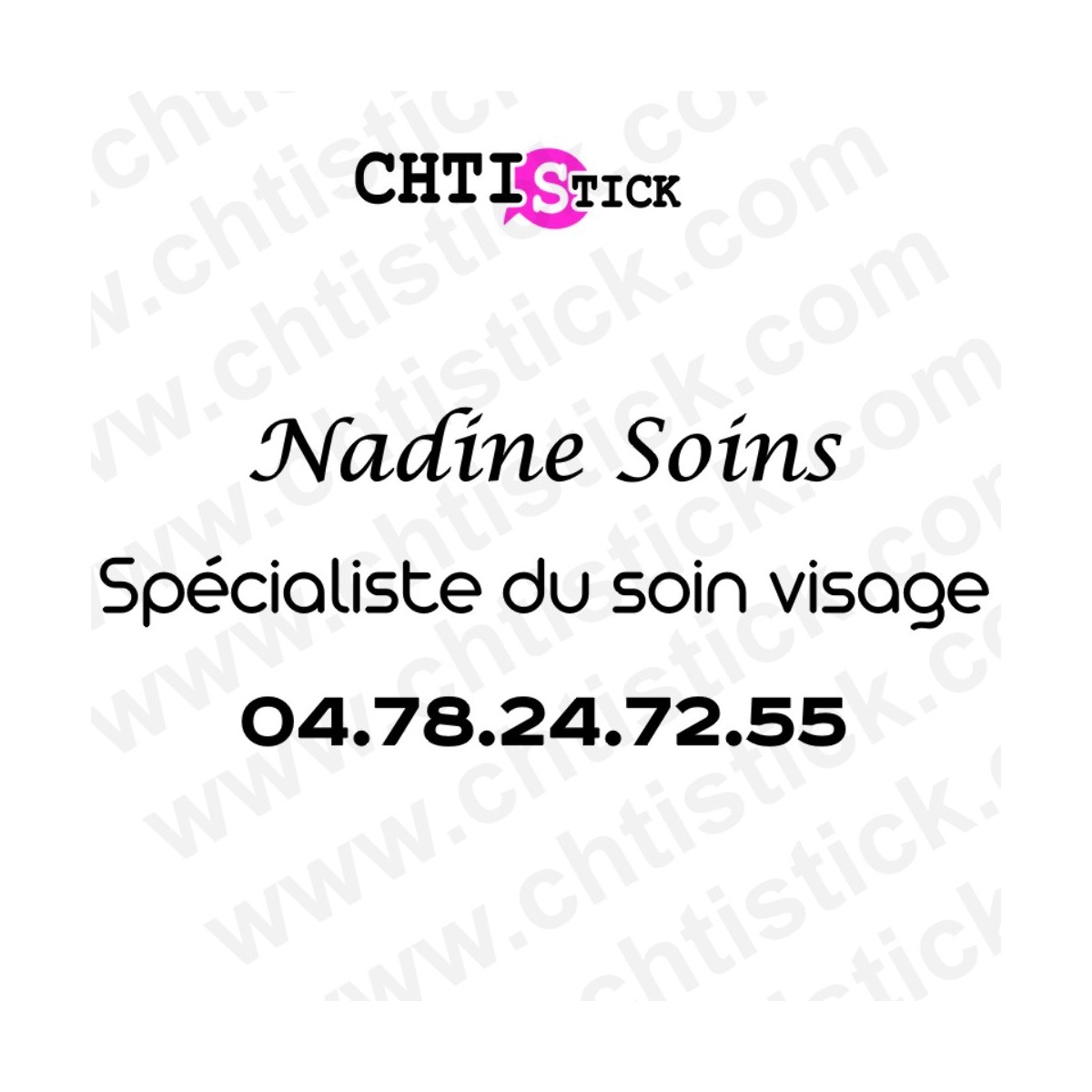 chtistick Marquage vitrine Institut de beauté 