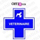 chtistick AUTOCOLLANT VETERINAIRE