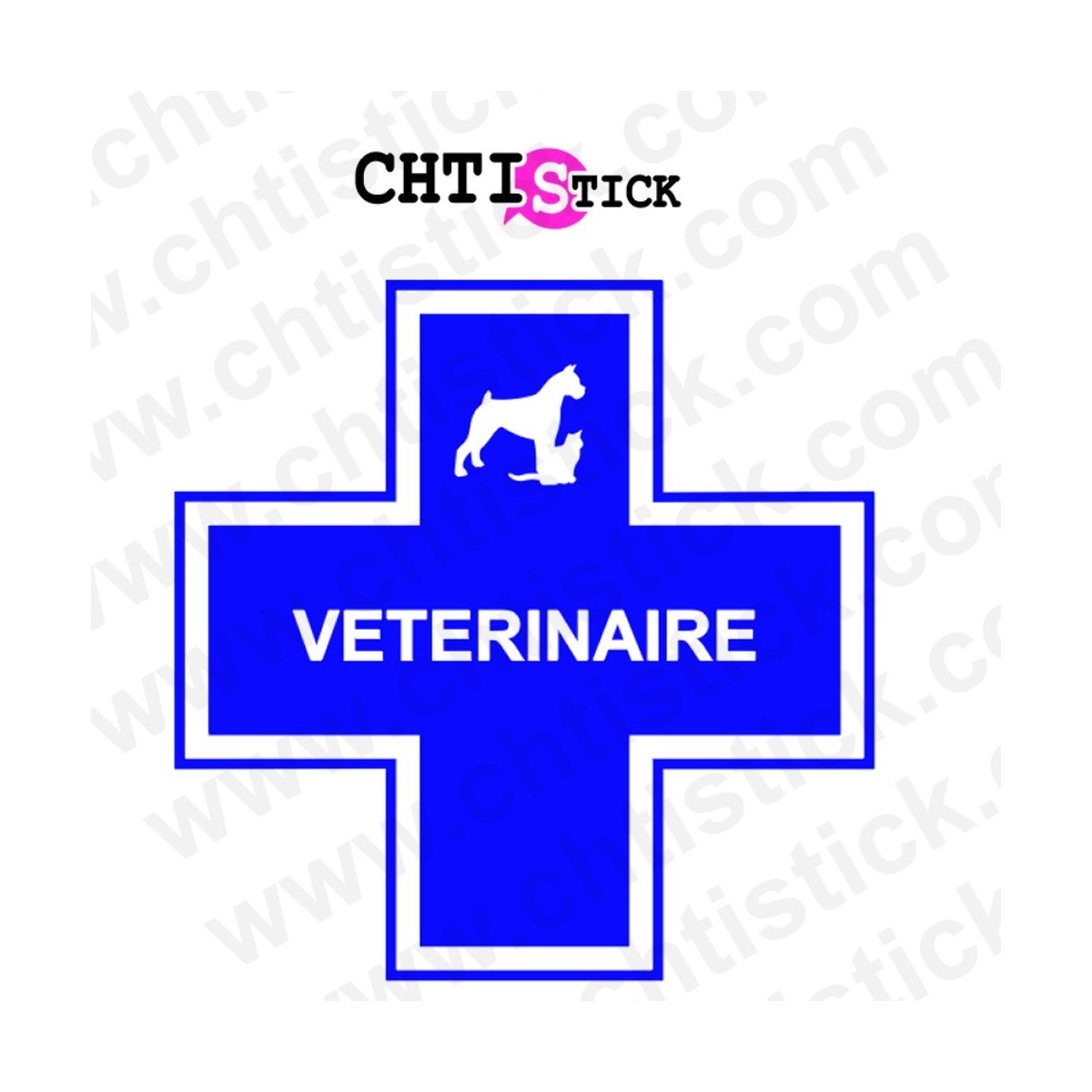 chtistick AUTOCOLLANT VETERINAIRE