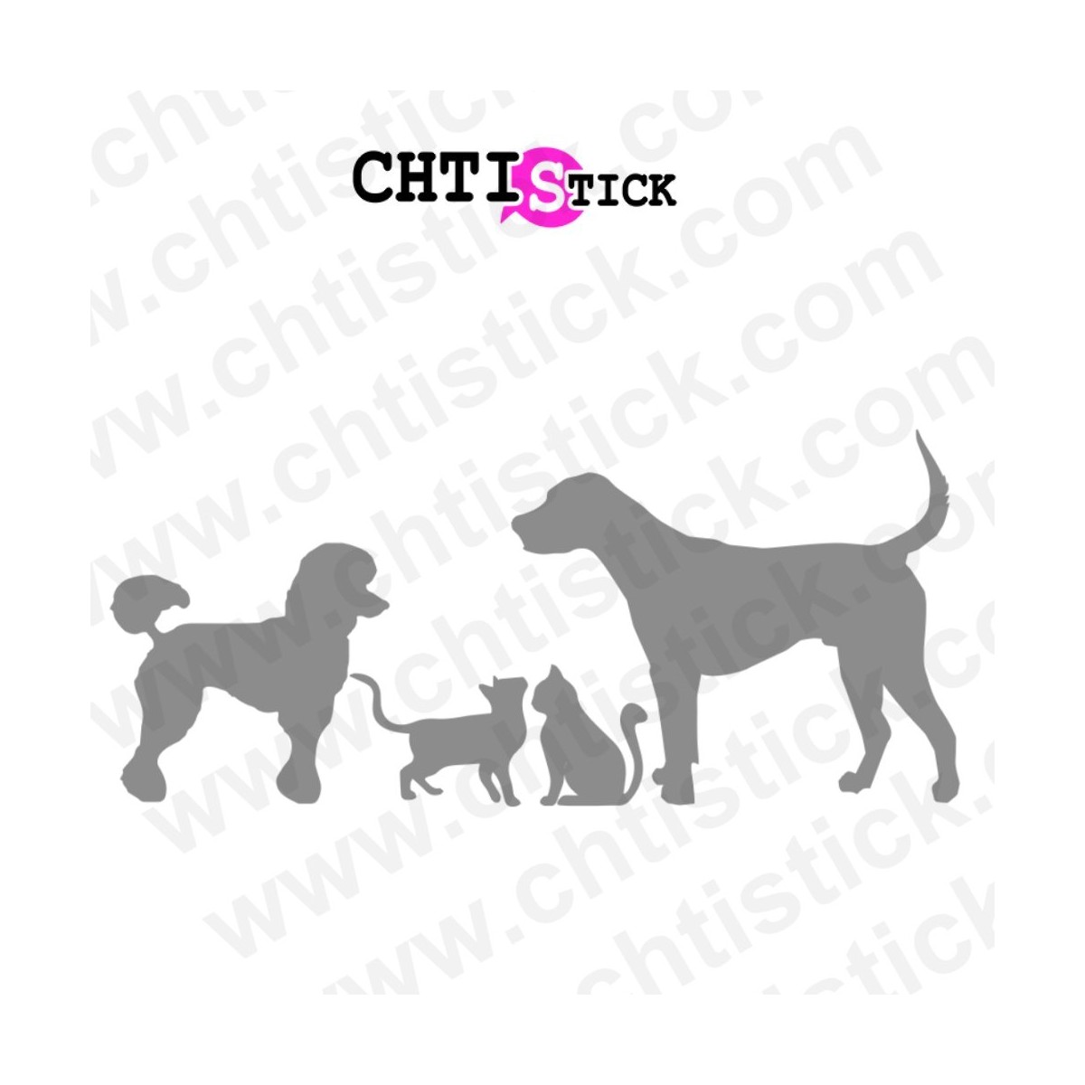 chtistick Autocollant vitrine vétérinaire