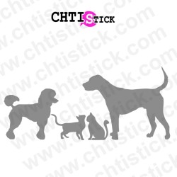 chtistick Autocollant vitrine vétérinaire