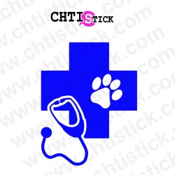 chtistick STICKER VETERINAIRE N°6