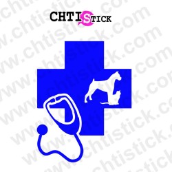 chtistick Stickers Clinique Vétérinaire