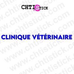 chtistick LETTRAGE VITRINE CLINIQUE VETERINAIRE