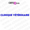 chtistick LETTRAGE VITRINE CLINIQUE VETERINAIRE