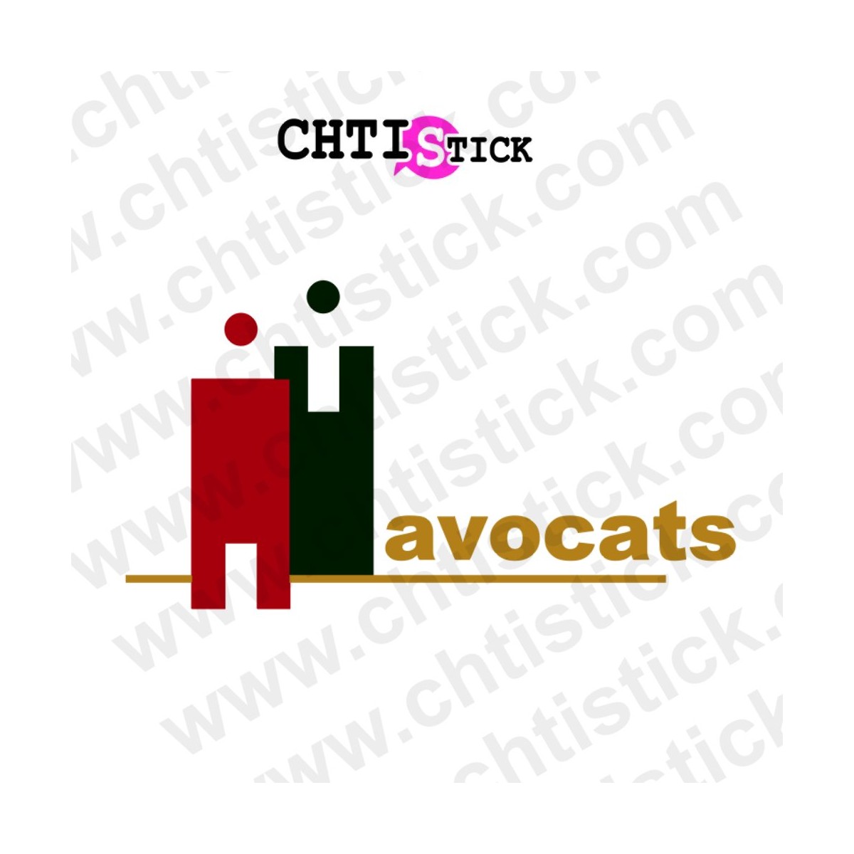 chtistick STICKER LOGO AVOCAT