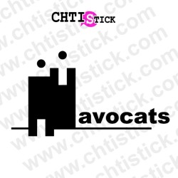 chtistick Autocollant avocat