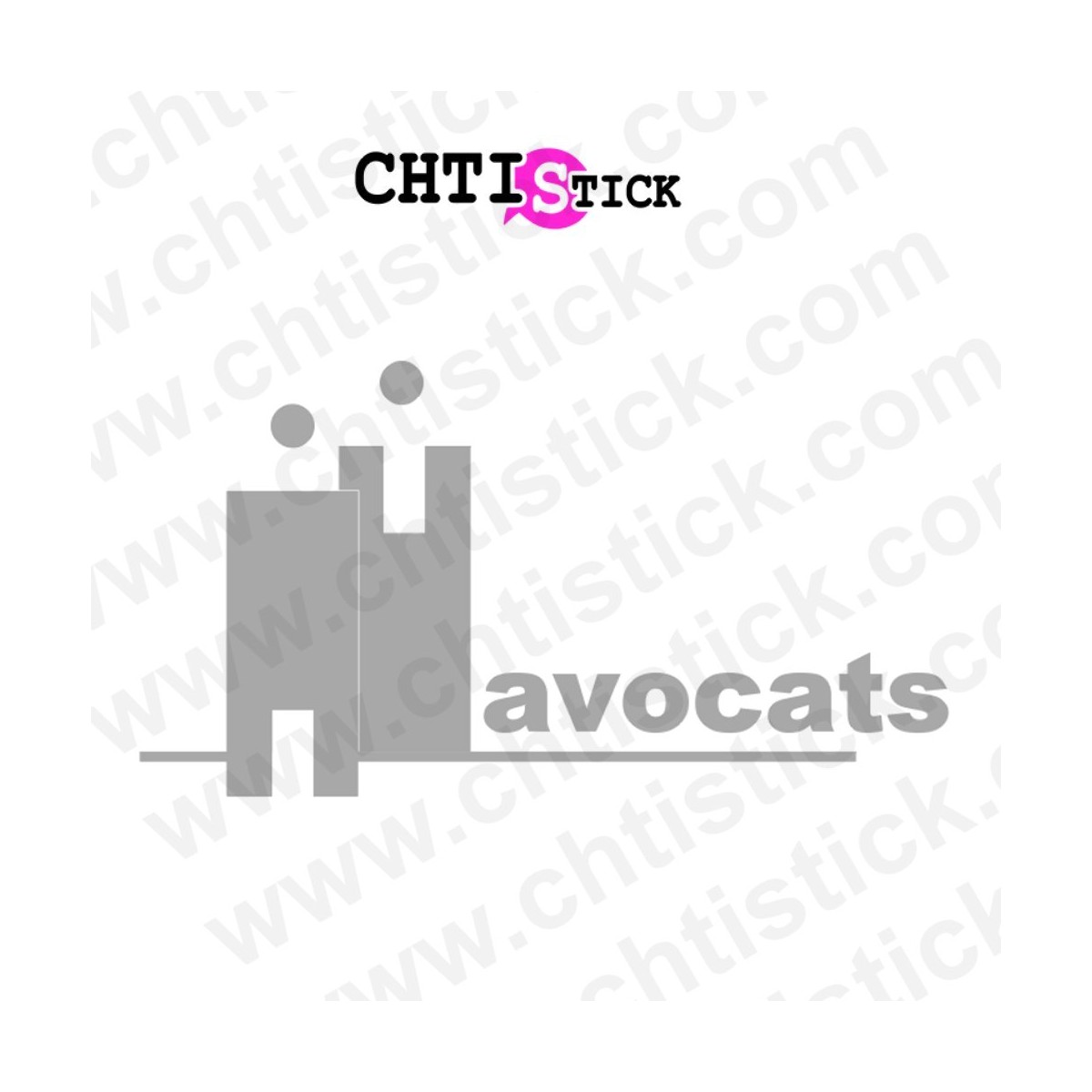 chtistick STICKERS LOGO AVOCAT DEPOLI